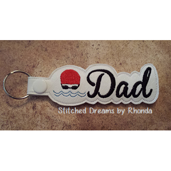 Swim Dad Key Fob ITH