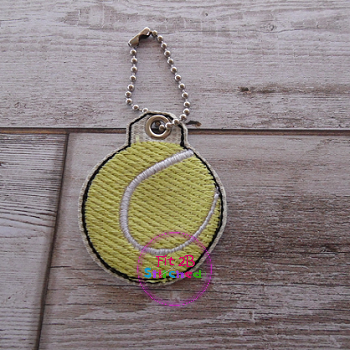 Tennis Ball Zip It Charm ITH