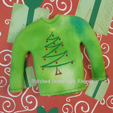 Christmas Tree Elf Shirt ITH