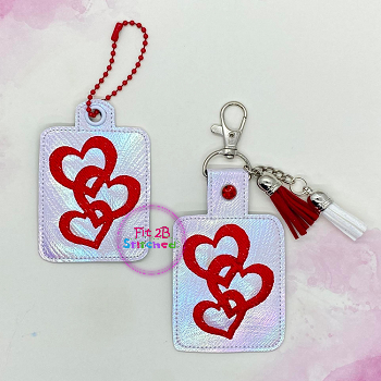 Triple Heart SnapIt-Taglet Set ITH