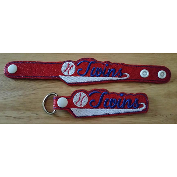 Twins Snap Bracelet-Key Fob Set ITH