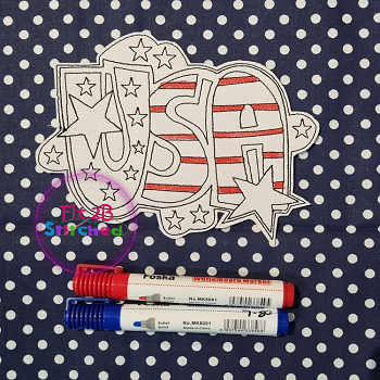 USA Dry Erase Coloring Single