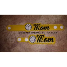 Volleyball Mom Snap Bracelet-Key Fob Set ITH