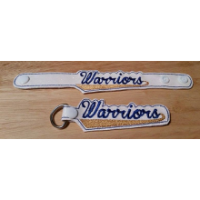 Warriors Snap Bracelet-Key Fob Set ITH