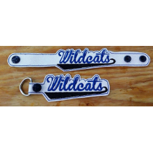 Wildcats Snap Bracelet-Key Fob Set ITH
