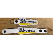 Wolverines Snap Bracelet-Key Fob Set ITH