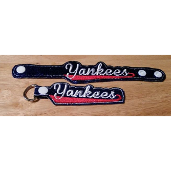 Yankees Snap Bracelet-Key Fob Set ITH