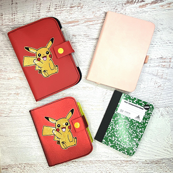 Yellow Electric Applique Poke Notebook Cover 2 Sizes